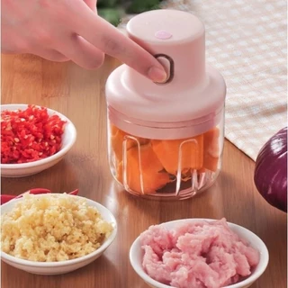 Mini Processador Triturador cozinha Sem Fio Elétrico 250ML processador de alimentos Alho Gengibre