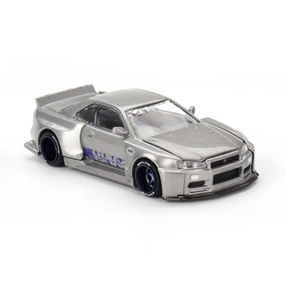 Mini GT x Kaido House KHMG143 1/64 Nissan Skyline-R R34 Works SHINJUKU V1 Carro Modelo Em Escala Fundida