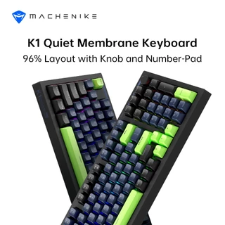 Teclado Para Jogos Com Fio Machenike K1 98 Teclas Layout RGB Retroiluminado Silencioso Botão E Numérico