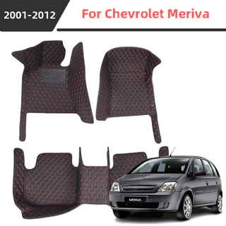 Tapete De Carro 3D Para Chevrolet Meriva 2001-2012 , Couro Repelente De Água E Resistente .