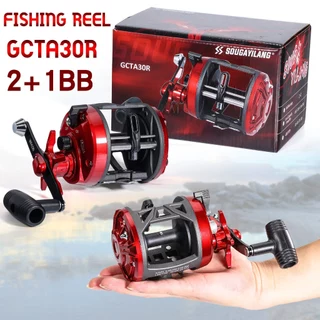 Sougayilang Trolling Premium Carretel De Pesca Mão Direita 2 + 1BB 4.1 : 1 Rolamento Peso Reduzido Arrasto Máximo 25kg