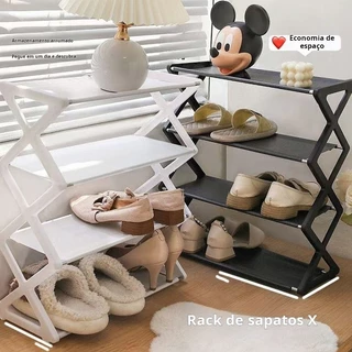 Sapateira Prateleira Sanfonada 4 Andares Organizadora Plástico Multiuso Sapatos Livros Brinquedos em Oferta na Shopee