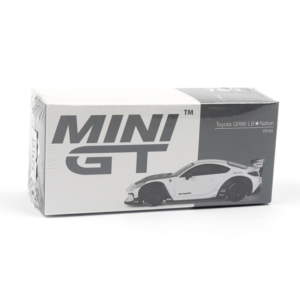Mini GT MGT00769 769 1/64 Toyota GR86 LB Nação Branco LHD RHD