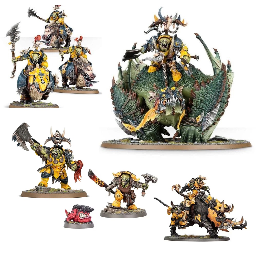 Modelo De Resina AOS Orc Ork Orruk Warclans (Montado , Sem Pintura ...