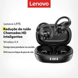 Lenovo LP75 Fones De Ouvido Bluetooth Sem Fio À Prova D