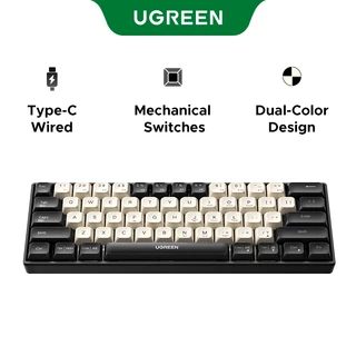 UGREEN Mini Teclado Mecânico Com Fio 61 Teclas Recarregável Para PC/Laptop/Tablet/Telefone Celular