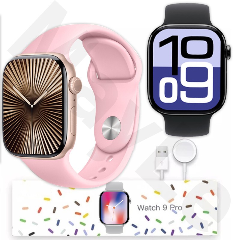 Smartwatch W59 Pro Série 9 Watch 45mm Relógios Femininos Originais ...