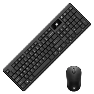 Kit Teclado E Mouse Sem Fio Usb 2.4ghz Combo Com Bateria