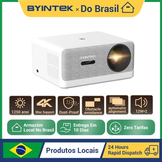 BYINTEK LOVE U14 Full HD 1080P Projector 4K Smart Bluetooth WiFi 6 1250ANSI Home Theater Projector em Oferta na Shopee