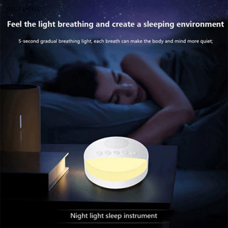 Máquina de ruído branco para crianças, Sleep Sound Player, temporizador de luz noturna, Escurecimento infinito em Oferta na Shopee