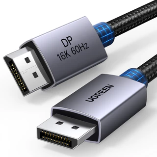 Cabo UGREEN DisplayPort 2.1 DP2.0 80 Gbps Suporte 16K @ 60Hz 8K 240Hz 4K HDR , HDCP , DSC 1.2a , De Porta De Exibição Tr
