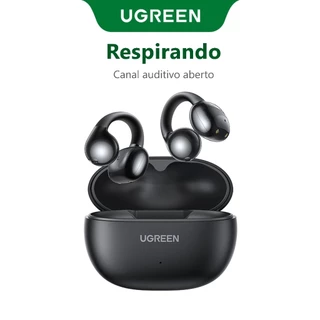 UGREEN Orelha Aberta S3 Bluetooth 5.4 Fone De Ouvido Gancho Aberto ENC HD Redução De Ruído Earbuds 30 horas de voo