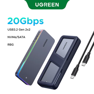 UGREEN 20Gbps M2 SSD Caso M . 2 NVMe SATA Adaptador De Gabinete USB 3.2 Gen2 Externo