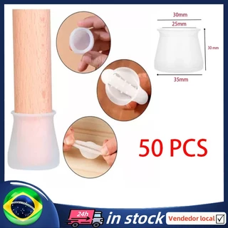 [BR Envio Em 24h] Protetor De Pés Para Cadeira/Móveis Kit De Silicone Sem Arranhões 50 Unidades