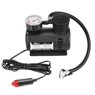 Mini Compressor Ar Automotivo 300psi 12v P/ Pneu Carro Moto Bicicleta Colchão Bola