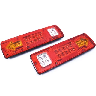 1/2 pecas Lanterna Traseira Caminhão Carretinha Led 12V  Luz Seta Ré Freio em Oferta na Shopee