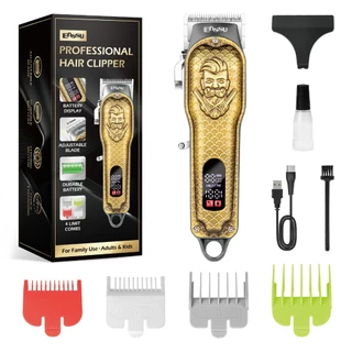 Máquina de Cortar Cabelo Profissional – Lâminas Afiadas, Silenciosa e Potente