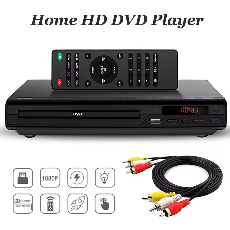 DVD Player 1080P Home Players Full HD Multimídia Digital TV Disc ...