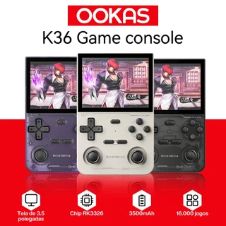 Console Portátil 3D game console K36 de 15.000 Jogos Vídeo Game 3,5 polegadas IPS Tela grande