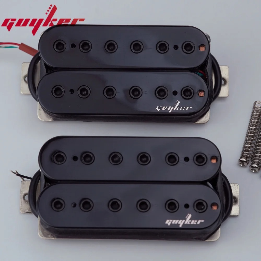 Guyker Alnico 5 Humbucker Ouvert HBA5-BKIV – Set Cou + Chevalet Pour Guitare Électrique – Son Chaud Et Puissant