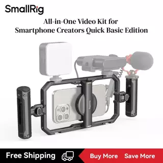 Kit Universal De Gaiola Para Telefone De Liberação Rápida SmallRig Básico De Equipamento De Vídeo Smartphone De Alumínio