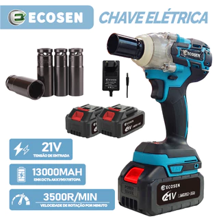 Chave De Impacto Parafusadeira Furadeira 2 Baterias 21v