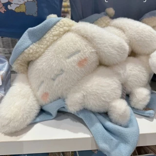 55CM Sanrio Dormindo Dos Desenhos Animados Anime Cinnamoroll Plushies Animal De Pelúcia Decoração Para Casa Peluche Trav