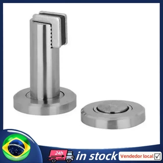 [BR Envio Em 24h] Rolha De Porta De Aço Inoxidável 304 Torre Escovado 304 Batente Magnético