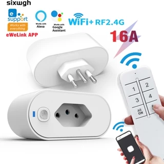 eWeLink Tomada inteligente Wifi Smart Socket Suporte De Tomada DeSuporte eWeLink App Alexa Google Home vioce