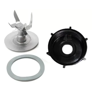 Kit Compatível Oster - Base 6 Quinas + Faca 6 Lâminas C Anel