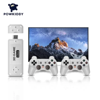 Powkiddy Y6 2.4G Jogo Sem Fio Tv Stick Retro PS1 Family Console De Videogame Portátil 4K HD Suporte Multijogador 10000 J
