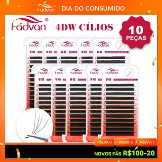 10pcs FADVAN 4D W Pestanas Fornecedores De Extensão De Profissionais Por Atacado cílios