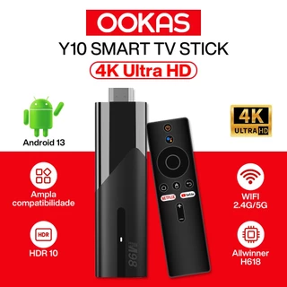 Y10 Smart Tv stick 4k HD stick tv Android 13 sistema