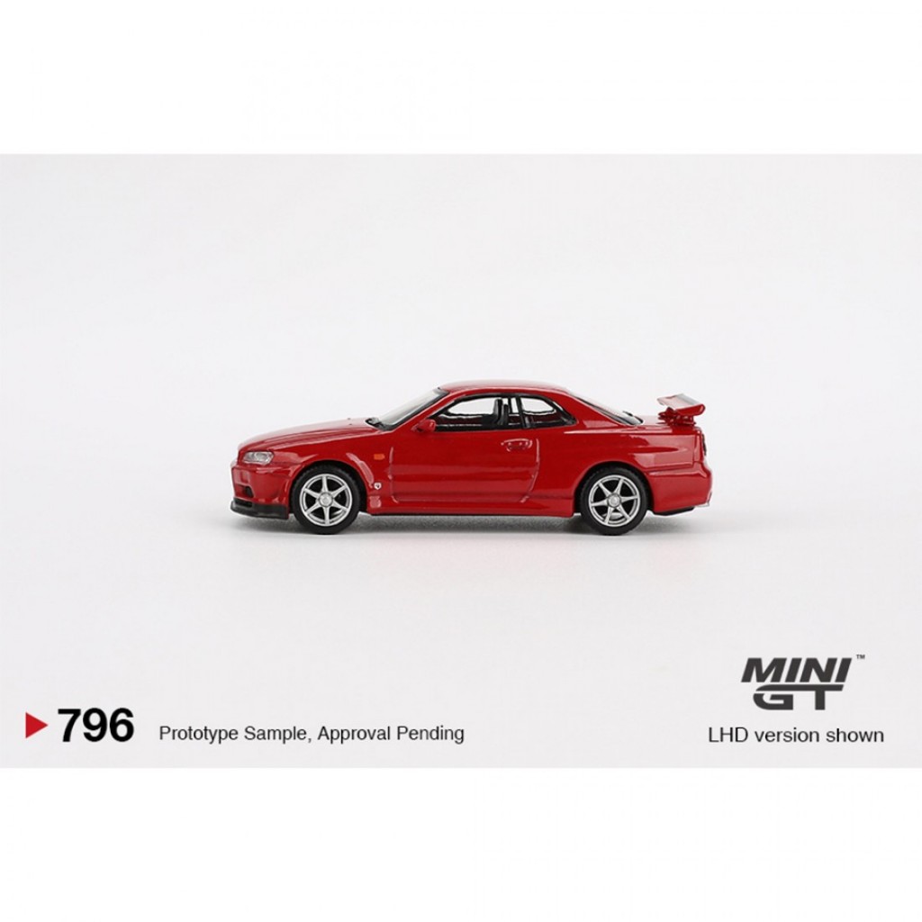 Mini GT MGT00796 796 1/64 Nissan Skyline-R R34 V-Spec Active Red