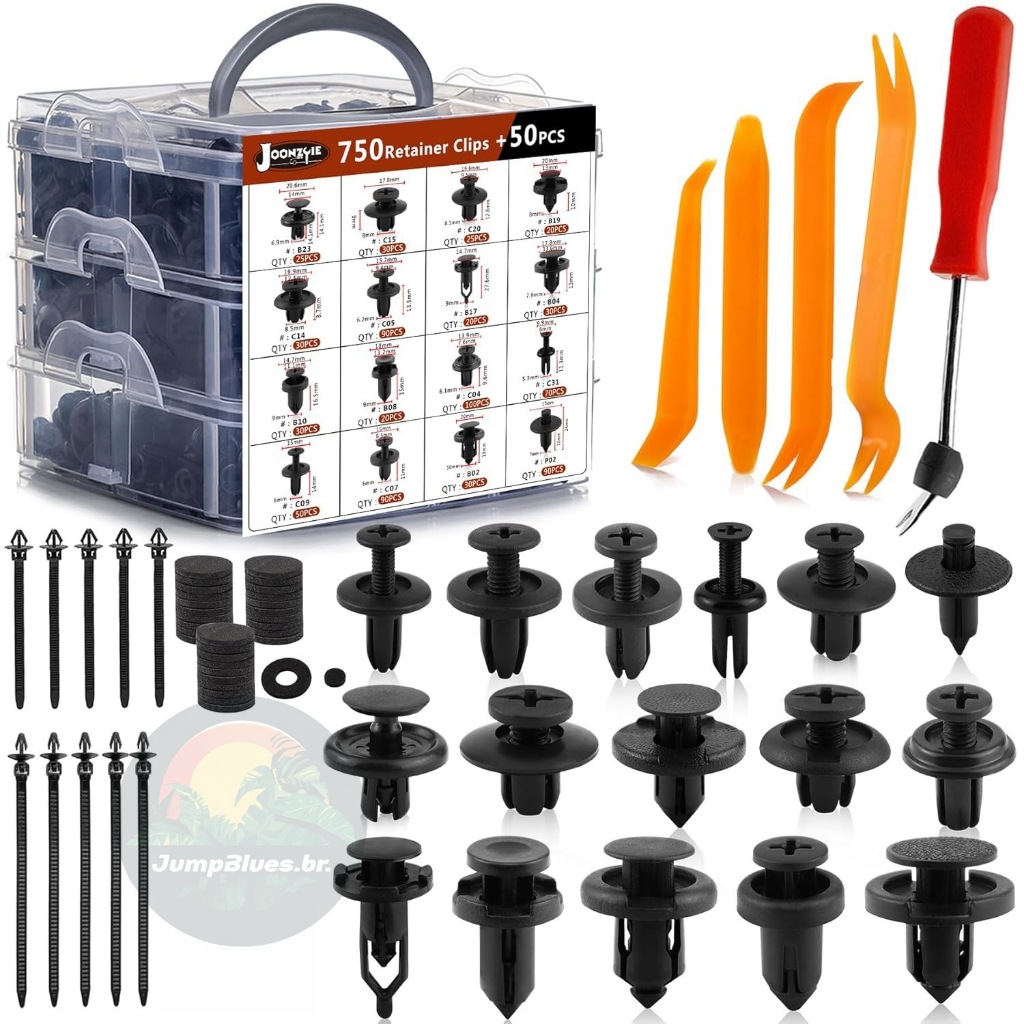 Kit Presilhas Grampo Automotiva Universal 795/190 Peças Completo