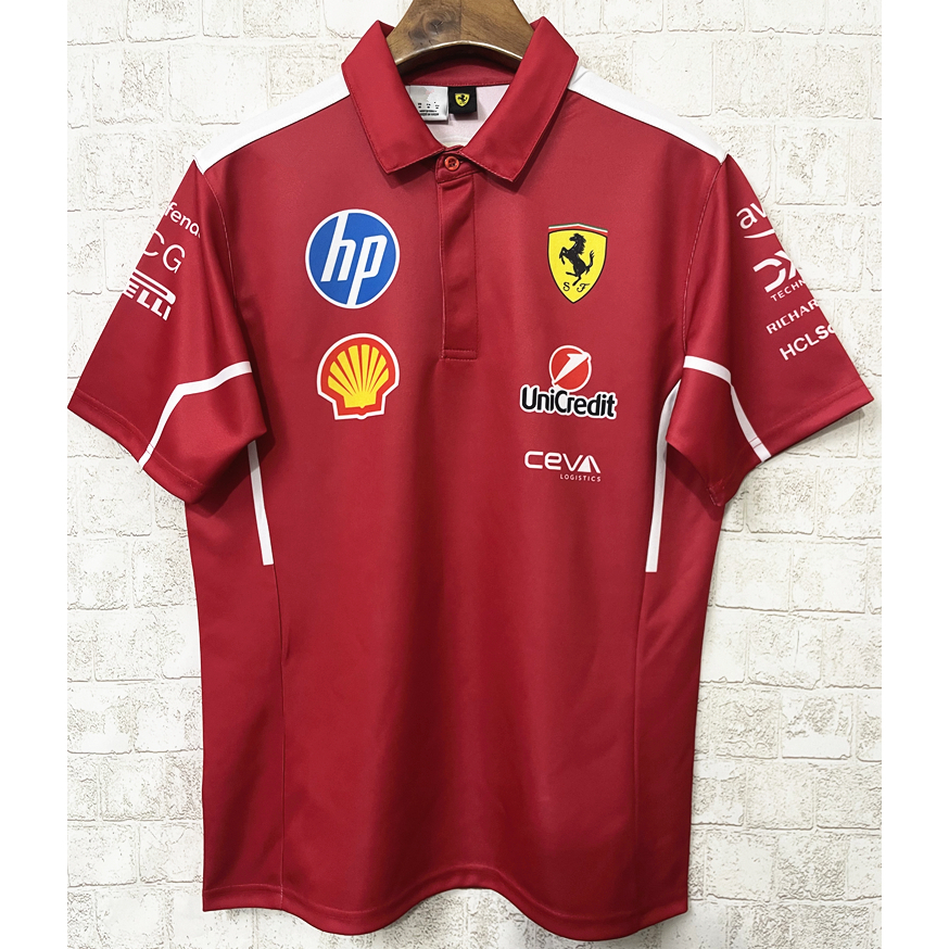 Polo Da Equipe Scuderia Ferrari 2025 2026