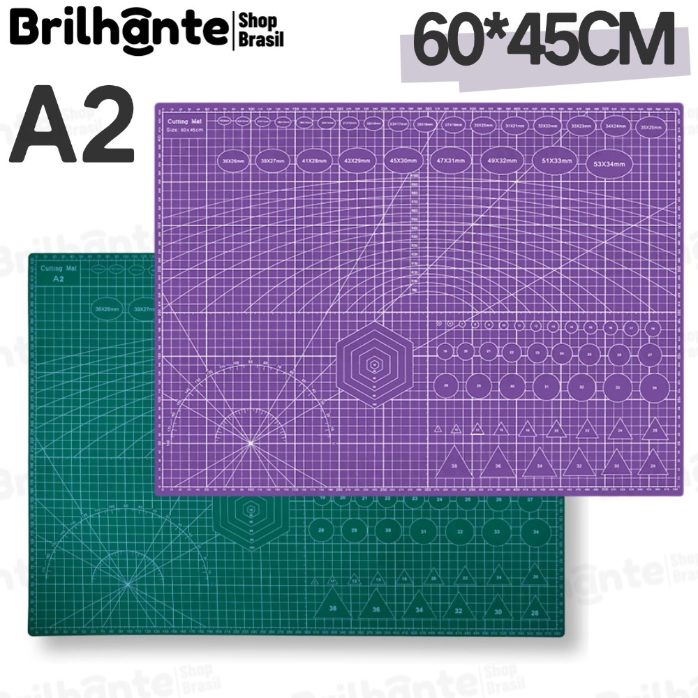 Base Corte A2 60x45 cm Dupla Face - Patchwork Artesanato