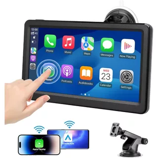 Tela Carplay para Carro , De Toque HD De 7 " Estéreo Portátil E Android Auto , Pantalla Carros Com Bluetooth , AUX , Tra