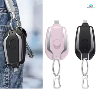Carregador De Celular De Emergência Com Chaveiro Portátil Capacidade De 1500 mAh , Adequado Para Telefones iPhone Ou And