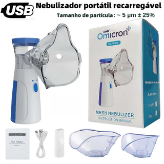 Inalador Nebulizador Portátil Ultrassônico Atomizador De Baixo Nó Para Crianças E Adultos em Oferta na Shopee