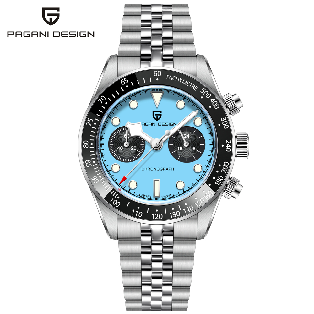 Pagani Design 1739 Orologi Cronografo Retro Giappone VK64 oviento In