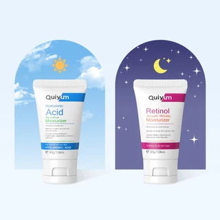 QUIYUM Ácido Hialurônico Re-vitalize/Creme De Retinol Para Cuidados Com O Dia E Noite Suave Linhas Finas Hidratante Ilum em Oferta na Shopee