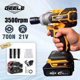 21V 700N 2 Baterias Chave De Impacto Elétrica Furadeira sem Escova