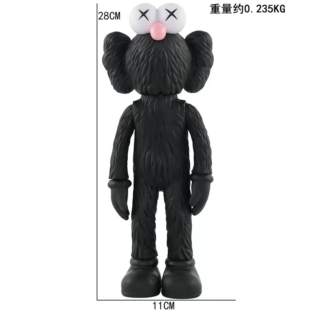 28cm Figura De Anime Da Rua Sésamo KAWS Elmo XX Eyes PVC Figuras