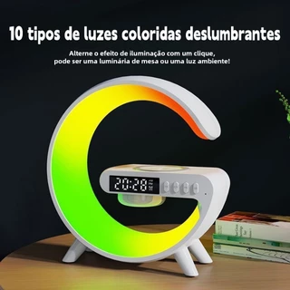 Conjunto Completo : Alto-Falante Bluetooth + Luz RGB Com Relógio Opcional-Música , Iluminação E Conveniência Em 1 Produt