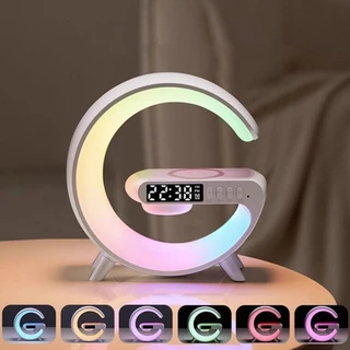 Estação Inteligente De Alto-Falante G : Iluminação RGB + Bluetooth (Relógio Opcional)-Decoração De Casa E Combinação De