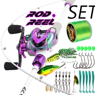 Sougayilang 2 Seções 1.8m Vara De Pesca Combos De Carretel De 17 + 1BB 7.2 : 1 Arrasto Máximo De Alta Velocidade 15kg