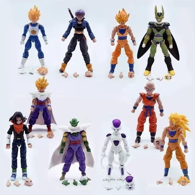 Bonecos Dragon Ball Z Articulado 15 cm Goku/Andrroid 17/Gohan/Ceu