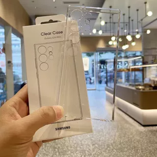 Original Samsung S25 S24 S23 Ultra Plus Caso Transparente Mais Engrossar Volta À Prova De Choque Capa Para Galaxy S25Ult
