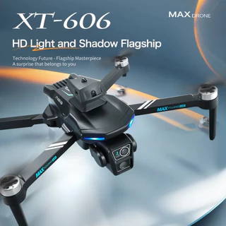 XT606 Drone Profissional Com Câmera 6K WIFI FPV Quadricóptero RC Dobrável Vem 2 baterias